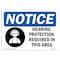 Signmission OSHA Sign, Hearing Protection With, 10in X 7in Decal, 7" W, 10" H, Portrait, OS-NS-D-710-V-13412 OS-NS-D-710-V-13412 - alternate 1